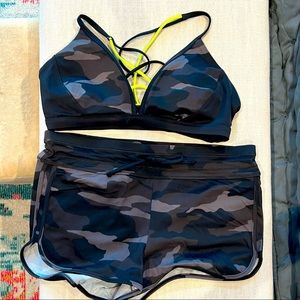 Athleta two piece swimsuit. Bottoms small, top M